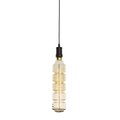 Bulbrite 1-Light Black Contemporary Pendant Socket and Canopy Incandescent 60W Water Bottle Shaped Light Bulb 810111